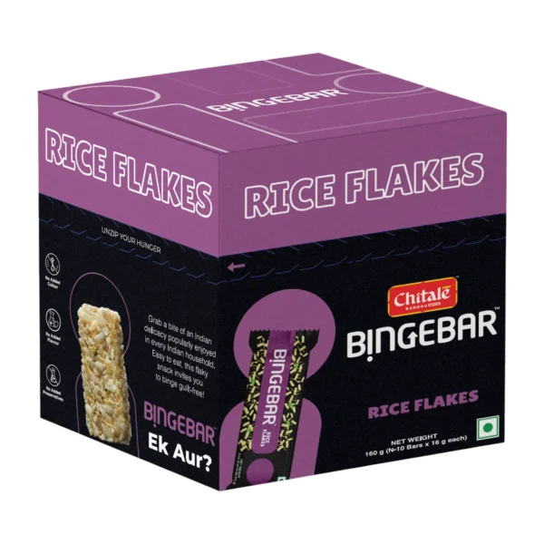 Flaked Rice Label Box Bingebar Rice Flakes (10pcs) – Annapoorna